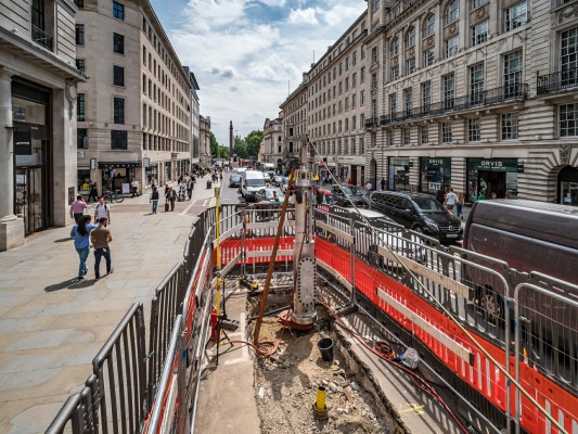 A selection of projects from ULC, specialists in Robotic Gas Main Inspection and Repair. ULC Regent Street © Leo Hillier