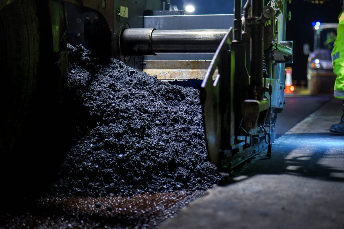 Asphalt Paving Detail © Leo Hillier