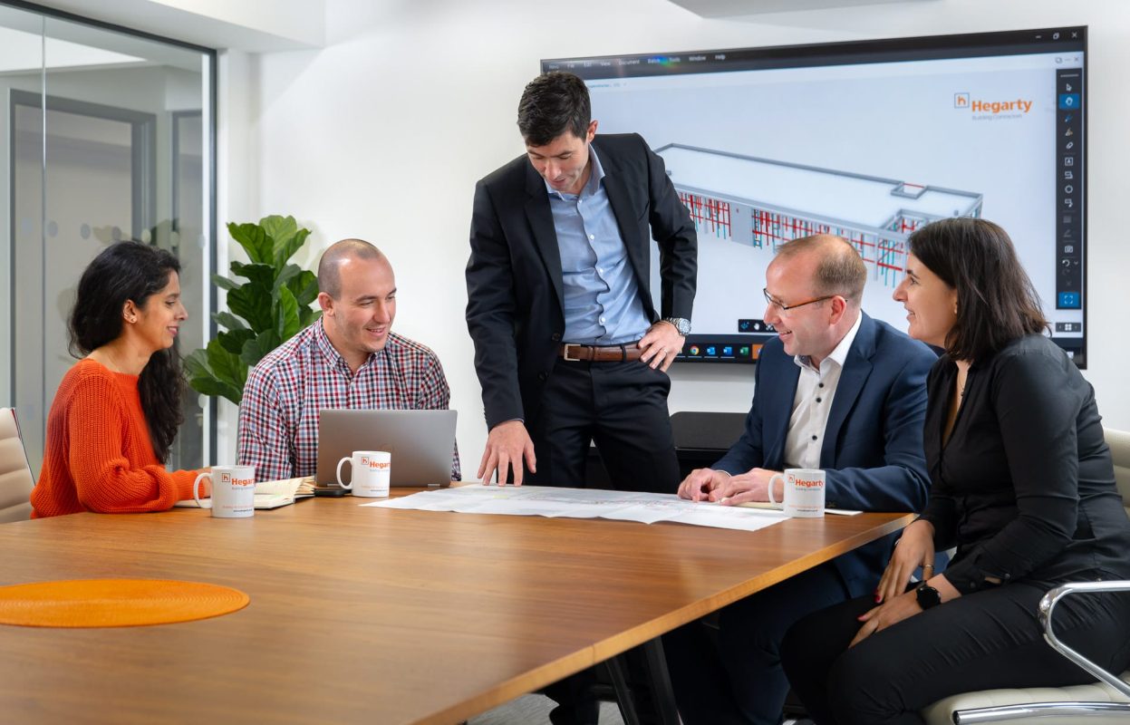 Construction Management Planning Meeting © Leo Hillier