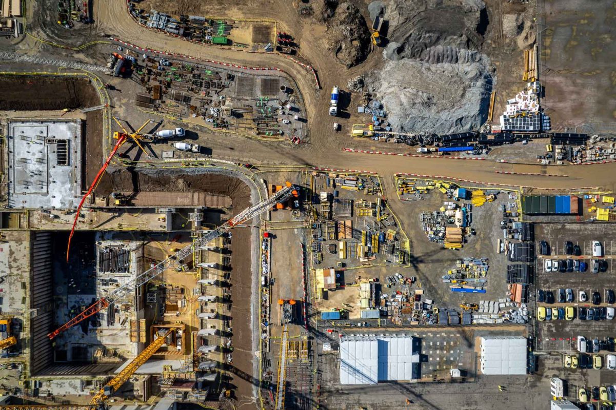 Building Site Top Down Drone Photo © Leo Hillier