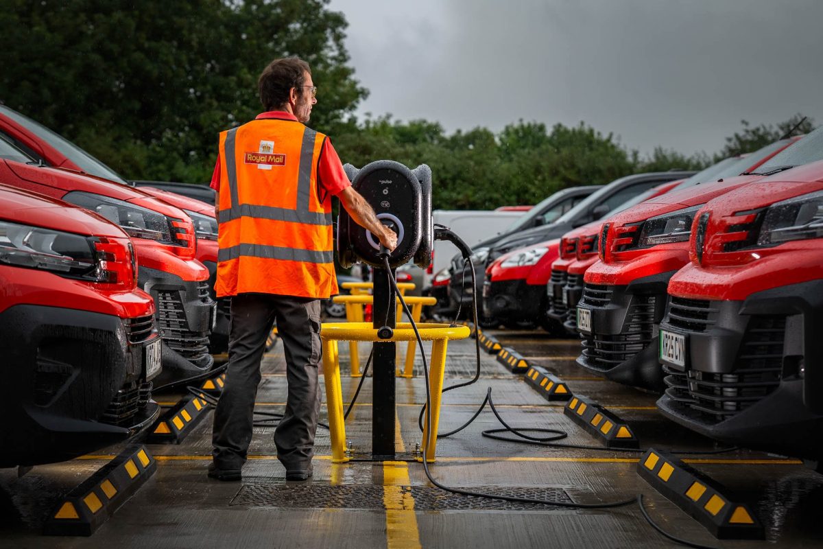 Royal Mail Electric Charging Stations © Leo Hillier