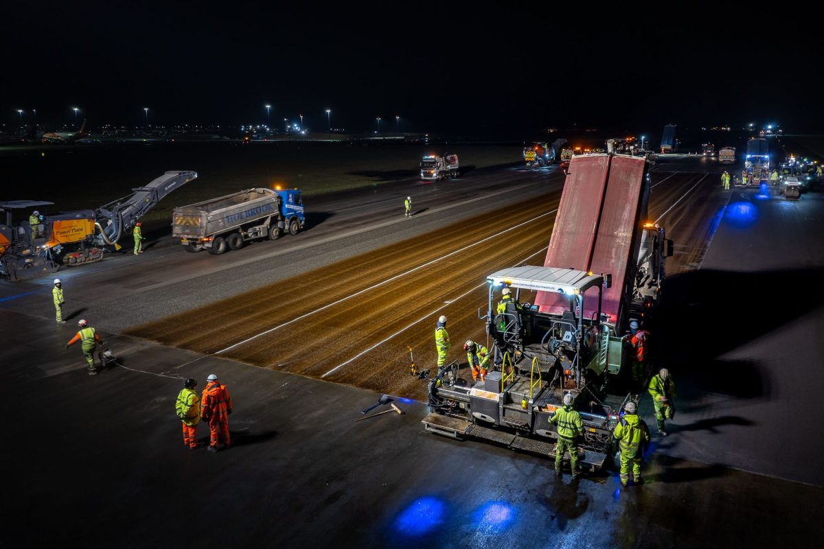 Runway Resurfacing © Leo Hillier